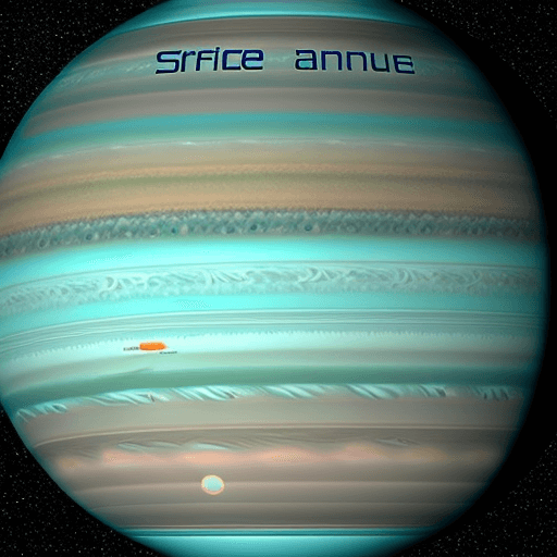 Planet Uranus surface